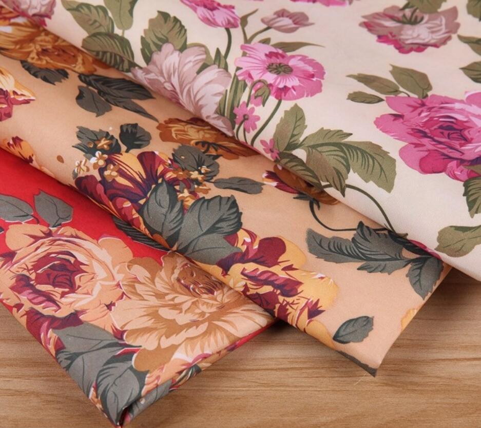 100% polyester printed fabric
