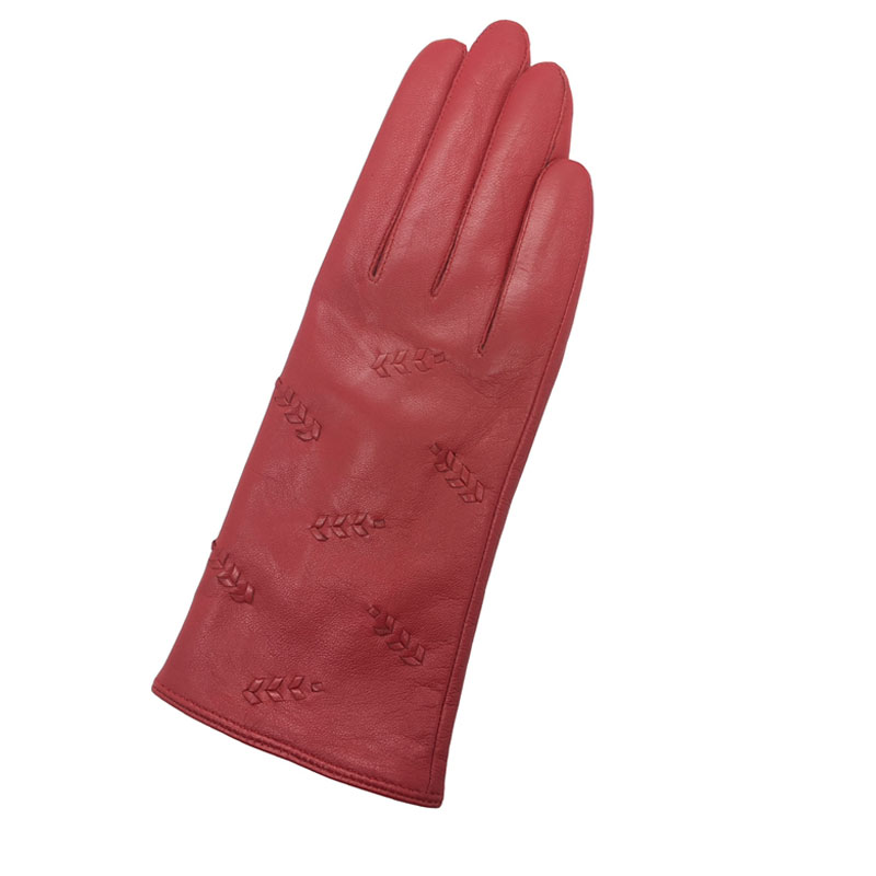 women's classical fashion sheepskin leather gloves