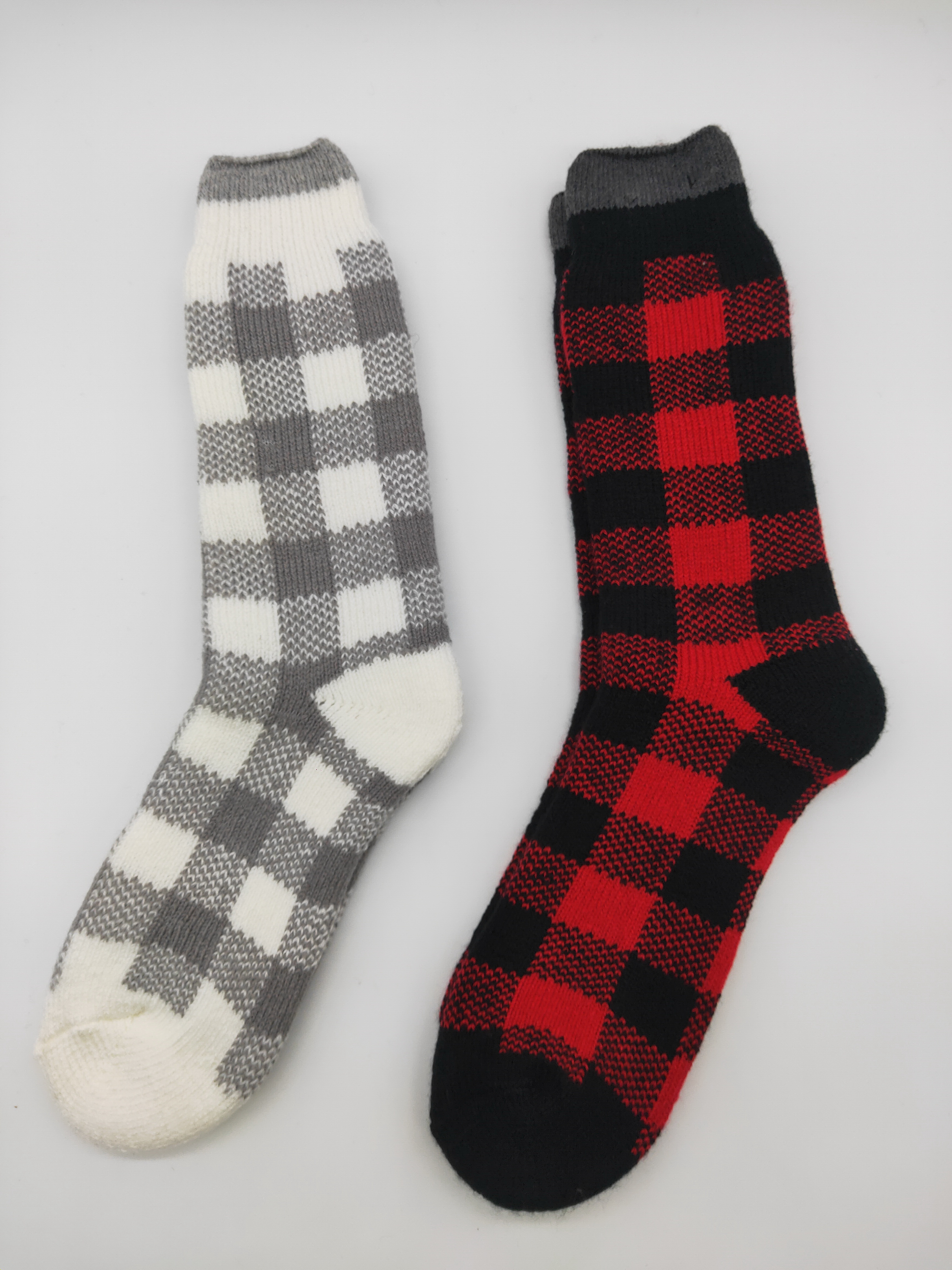 Mens High Bulky Thermal Socks Square