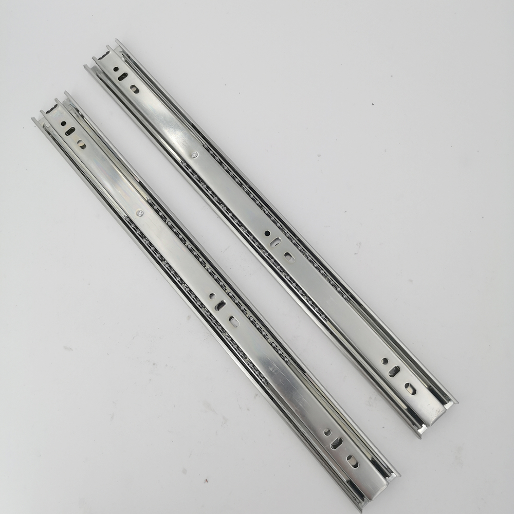 Furniture hardware zinc plating drawer slide export hot sell 38g36g