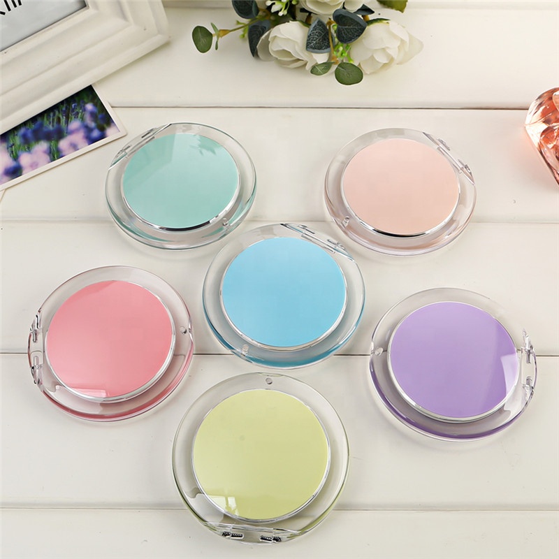 Round Pocket Portable Compact Two Sides Makeup Mirror
