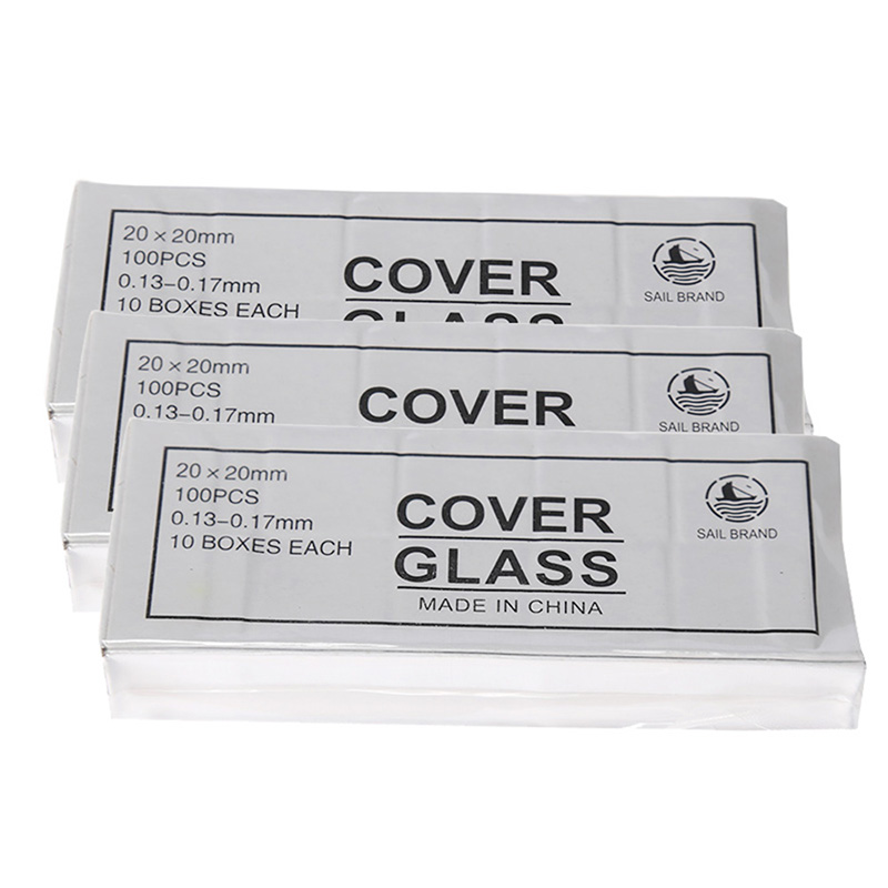 Pre-Cleaned Square Microscope Glass Cover Slides