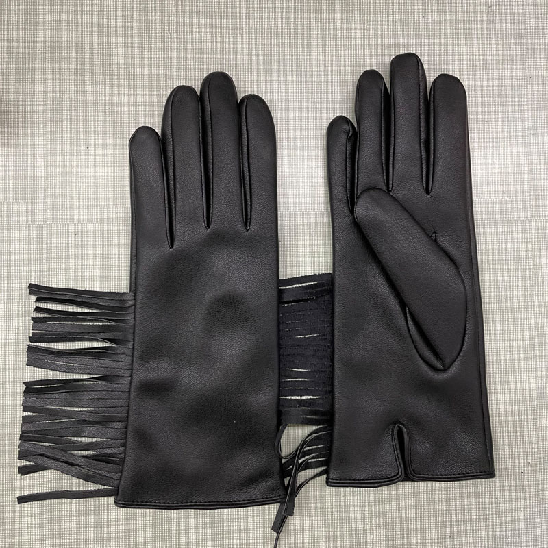 women's classical fashion sheepskin leather gloves