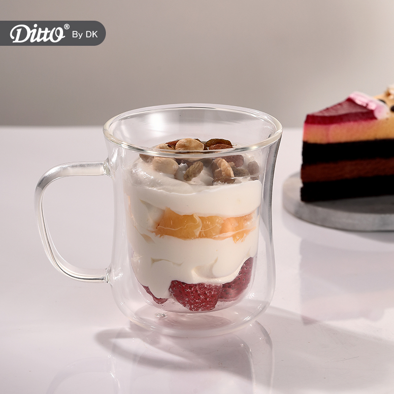 Heat Resistant Mug Food Grade Glass Coffee Mug Bar Cup