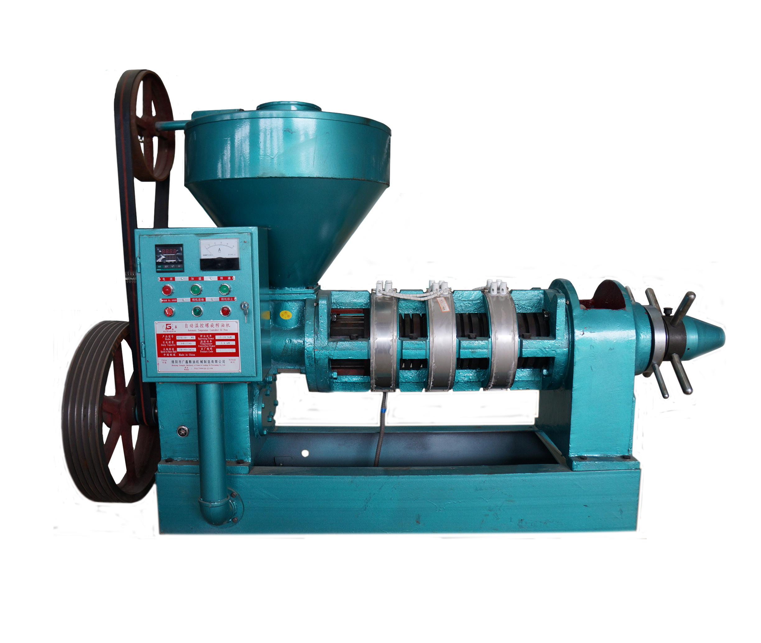 Automatic temperature control oil press