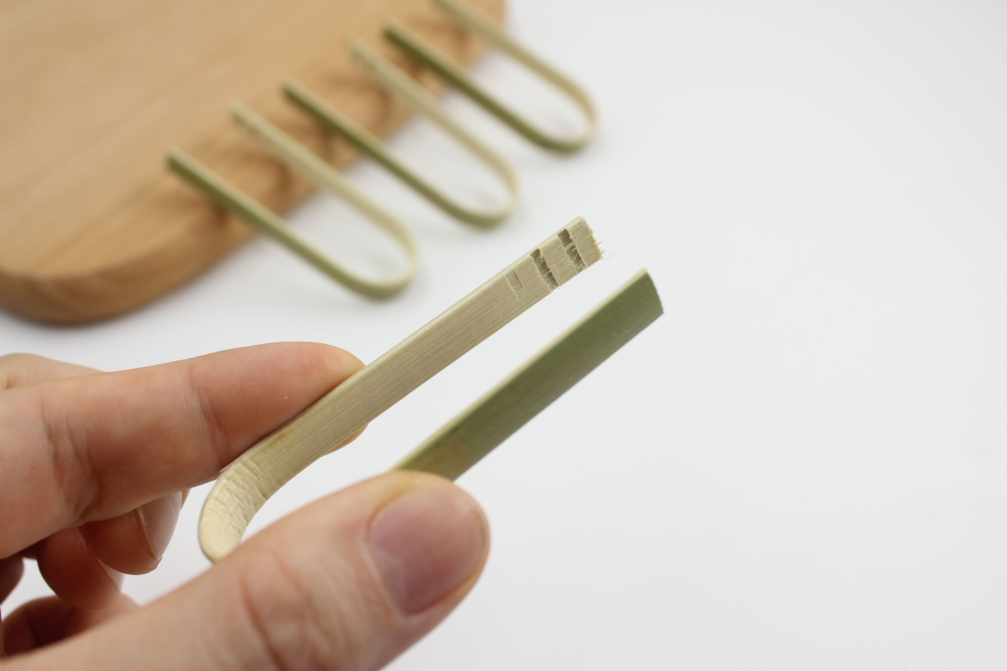 Bamboo Mini Food Tongs
