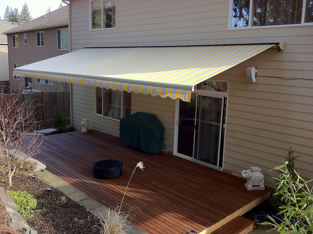 Manual Retractable Sun Shade Patio Awning