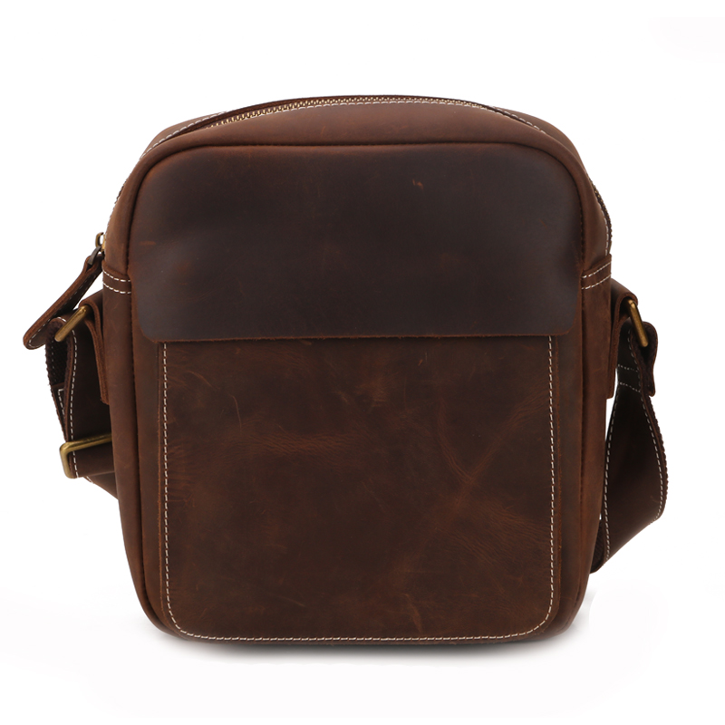 men leather bags vintage oily leather shoulder crossbody messenger bag eco leather 2021 new design vintage fabric color