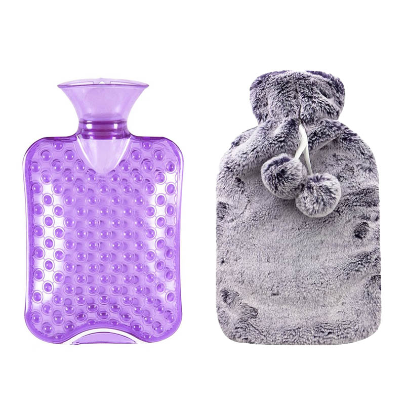 Premium Classic PVC Plush Cover Hot Water Bottle