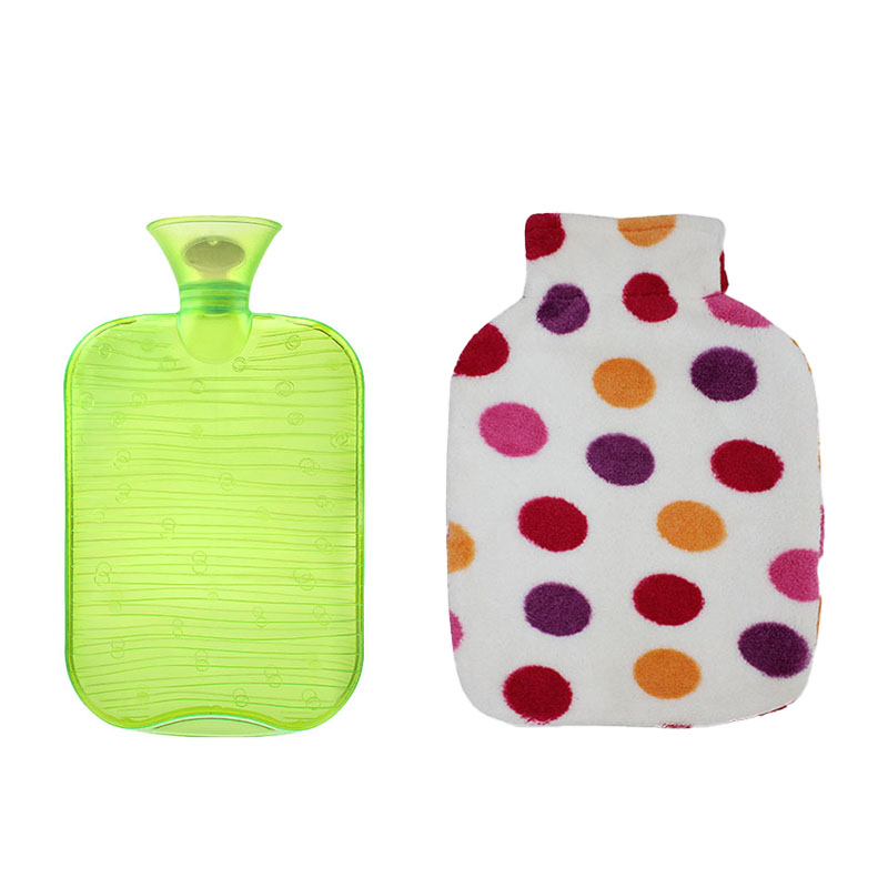 Durable Hot Water Bag With Polka Dot Cover