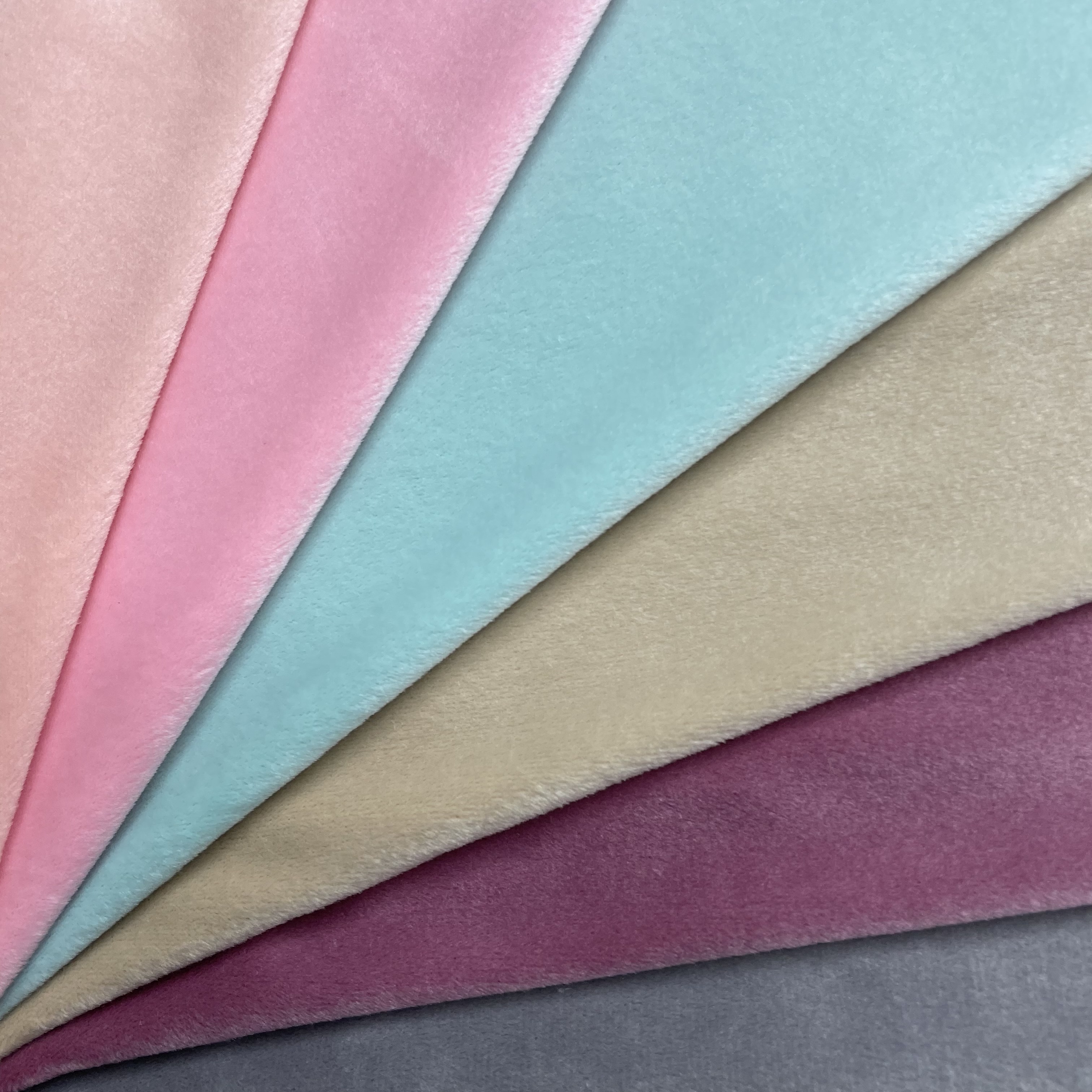 94% polyester 6% one side super soft fabric