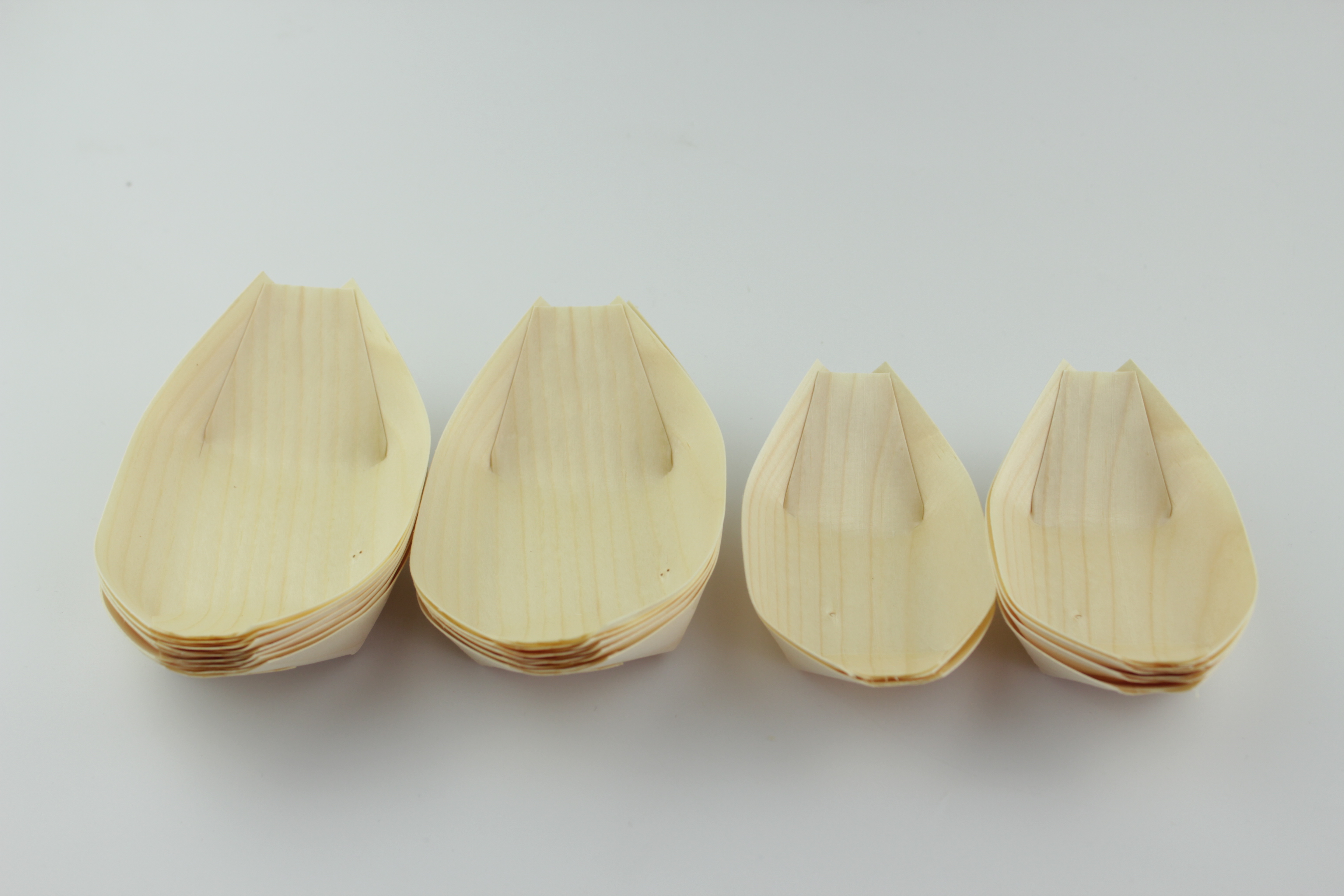 Disposable wooden boat
