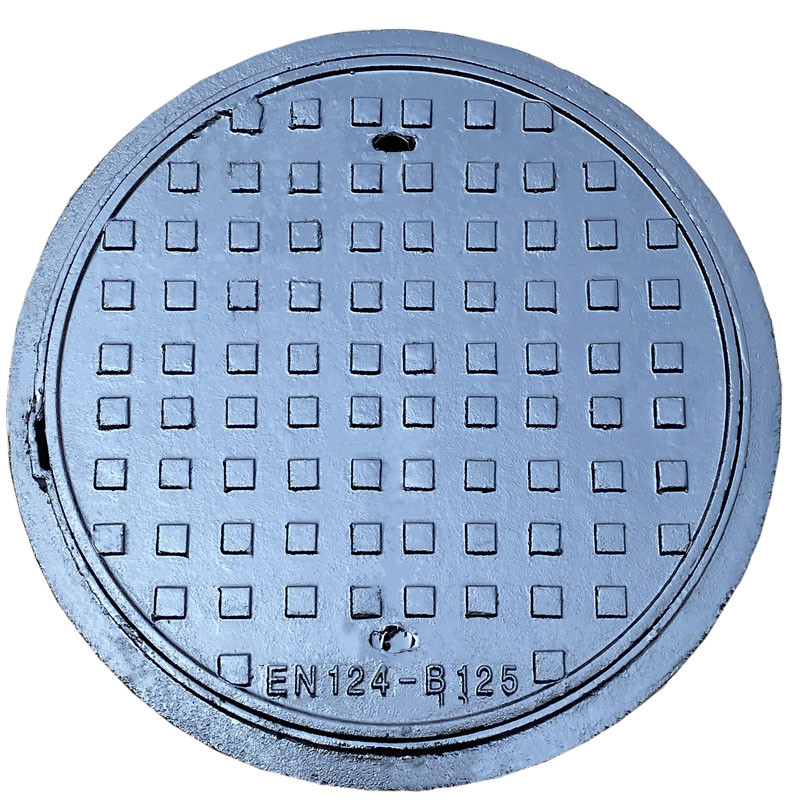 Round ductile iron manhole cover