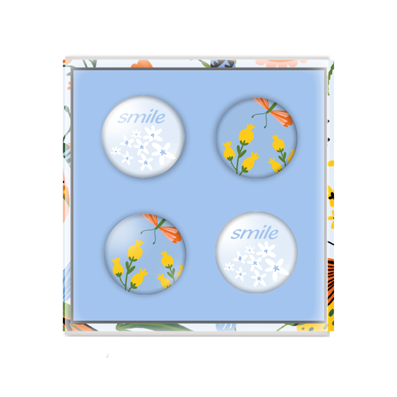 Glass magnets