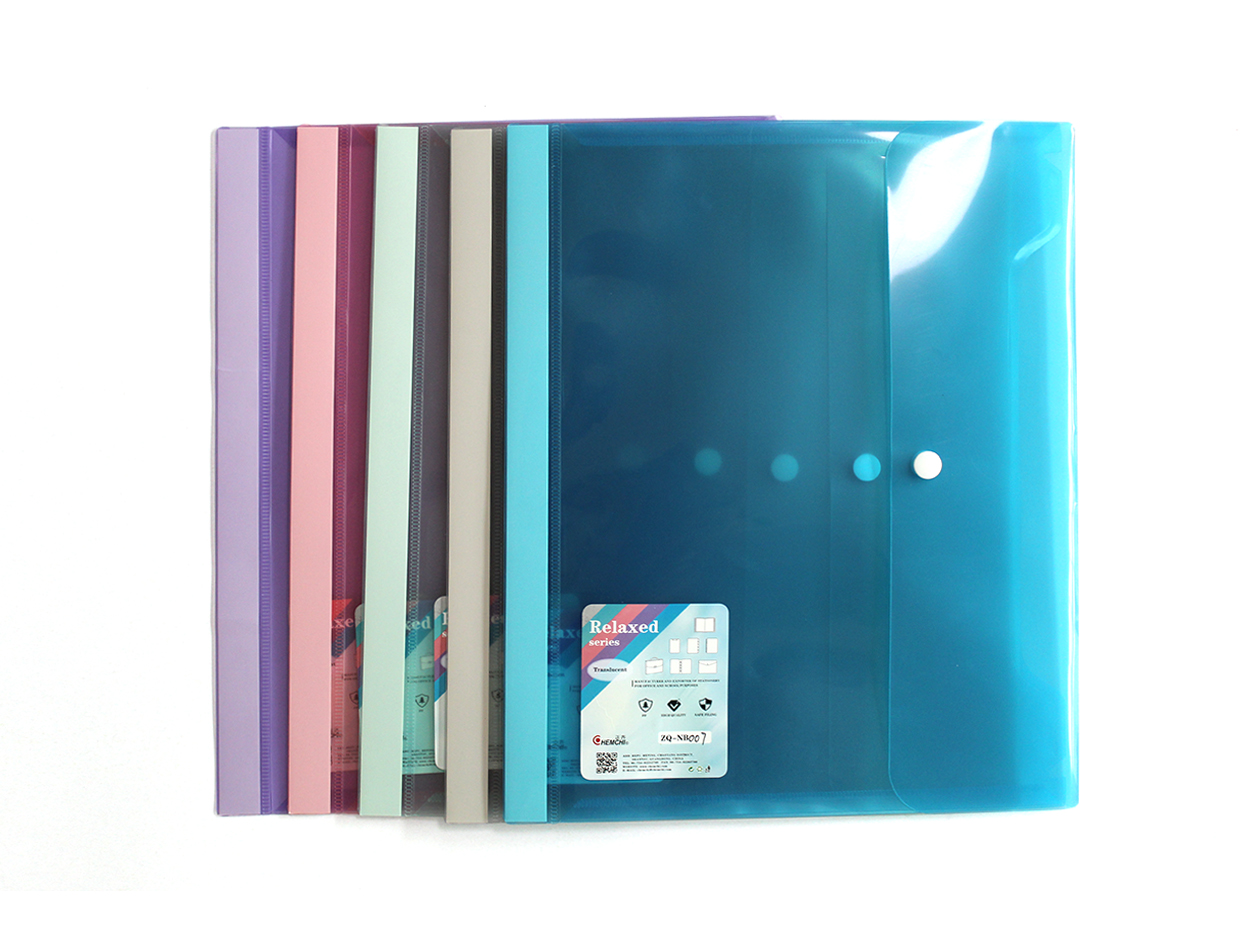 A4 Snap Folder Side Load W/ Spine Label