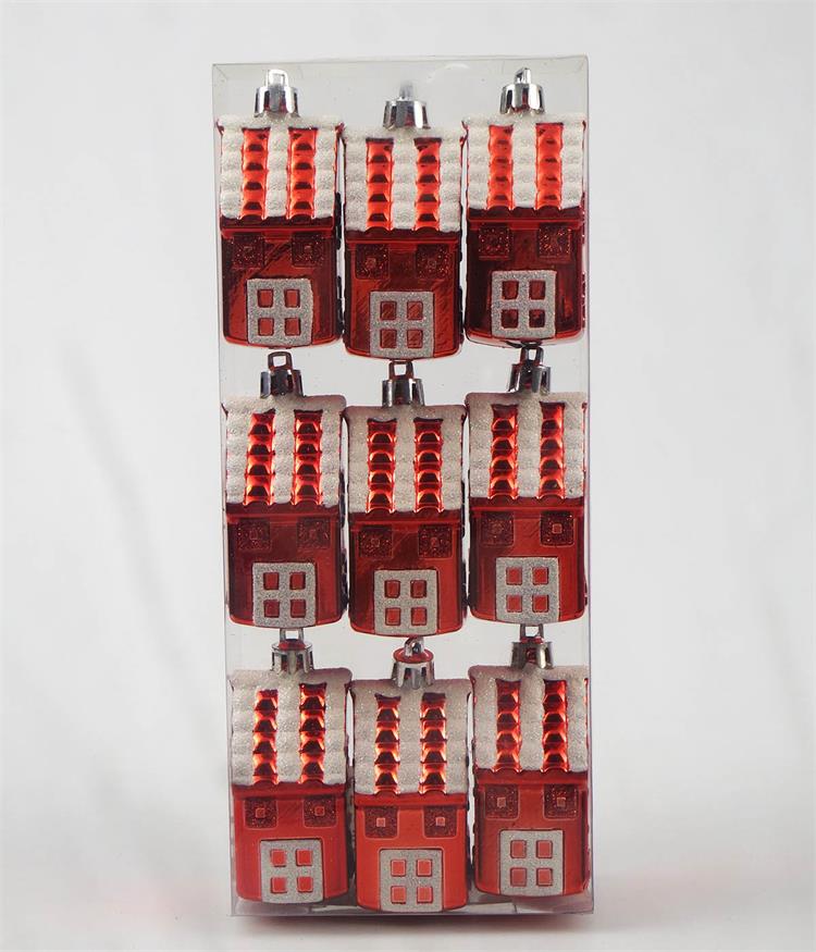 Christmas Tree Ornaments Christmas House Hanging Baubles
