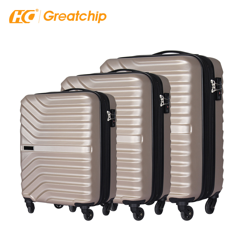 Hot products trolly suitcase 4 wheel spinner hard case luggage sets