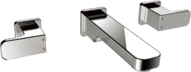 RL0443R2 Wall basin mixer