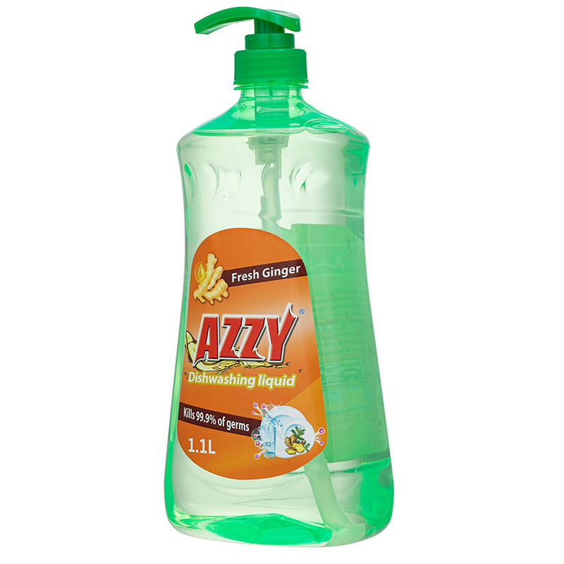 AZZY Ultra Grease-Cutting Dishwashing Liquid, Cruelty Free Formula Ginger Scent Dish Liquid for Dishes, Tableware, Vegetables & Fruits
