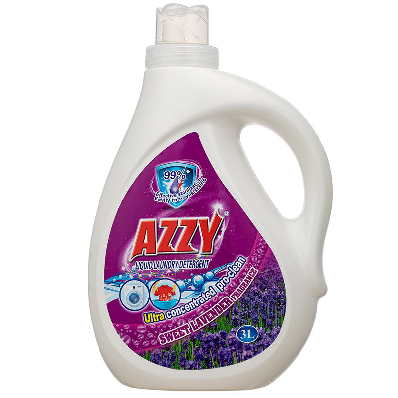 AZZY Ultra-Concentrated Laundry Detergent Liquid, with Plant-Based Surfactant Formula, Sensitive Skin Free & Clear, Lavender Scent