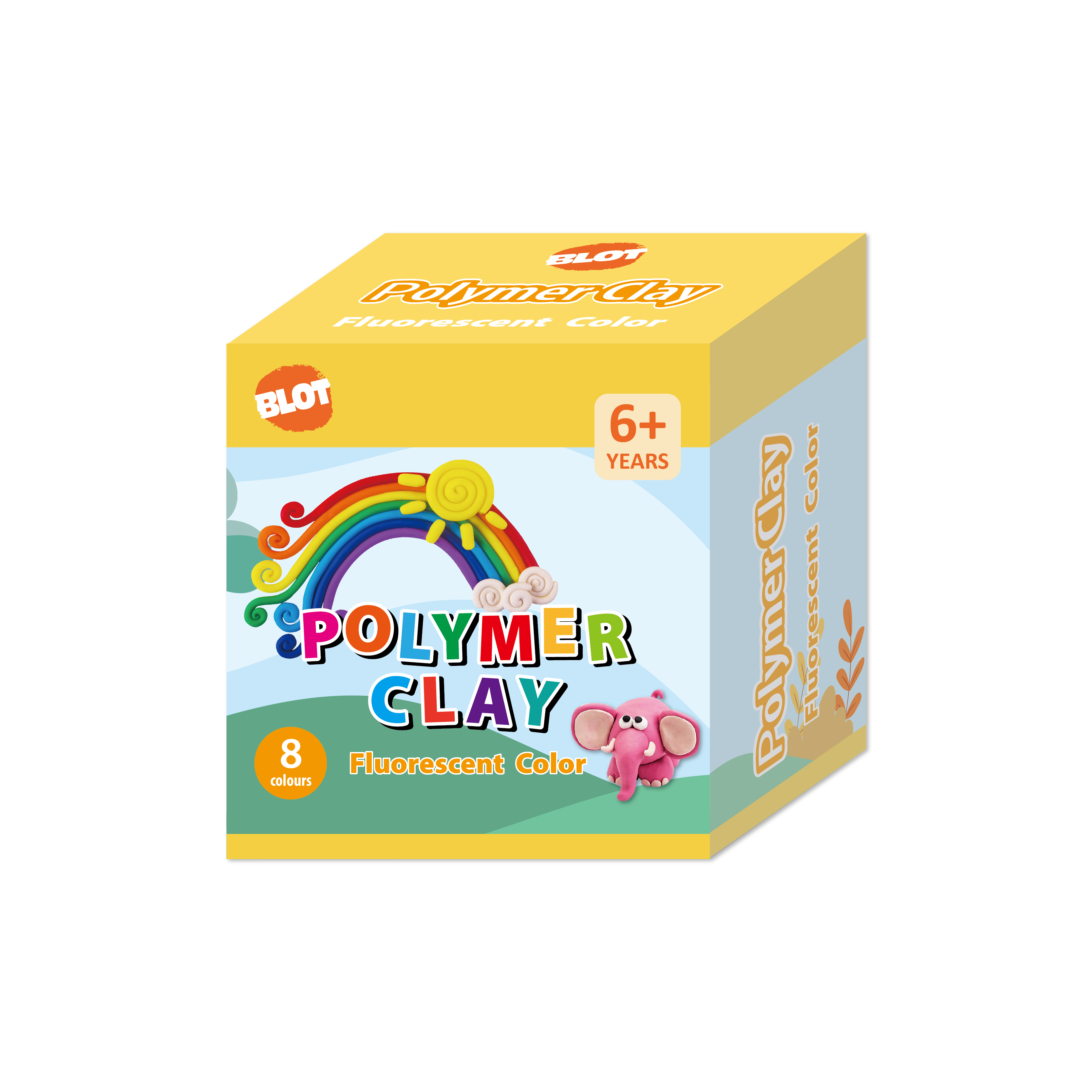 8 colors polymer clay