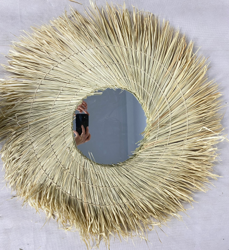 YR21040804 zhengheshun outdoor furniture grass hanging mirror