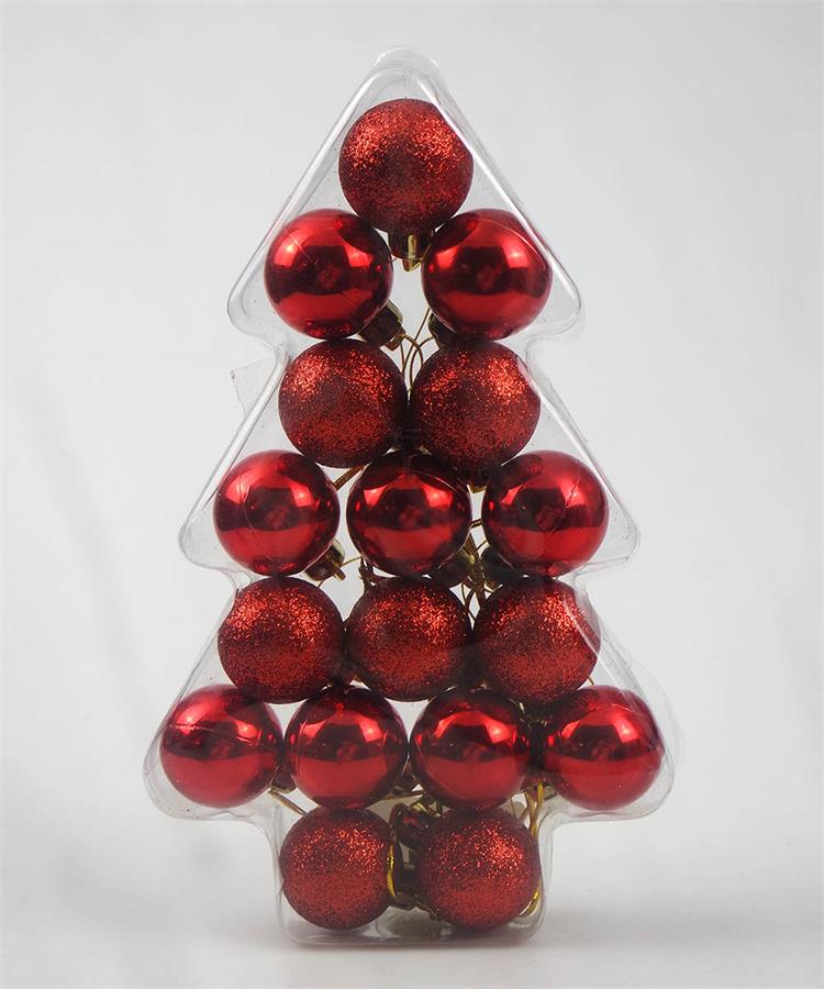 3CM Christmas Tree Ornaments Shatterproof Christmas Ball Hanging Ball