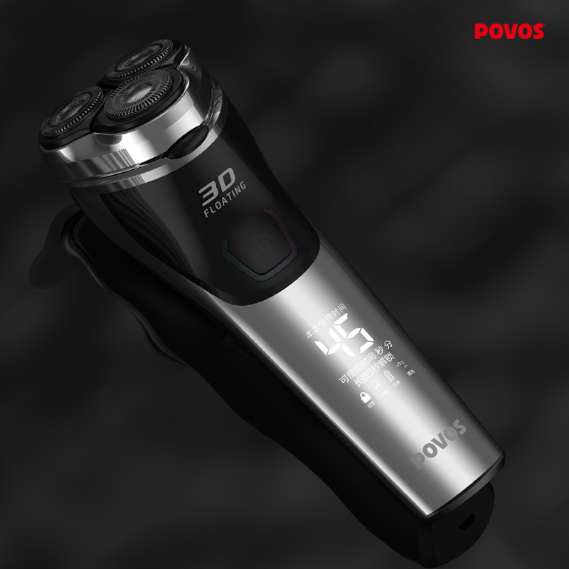 POVOS Electric shaver rotary shaver men shaver