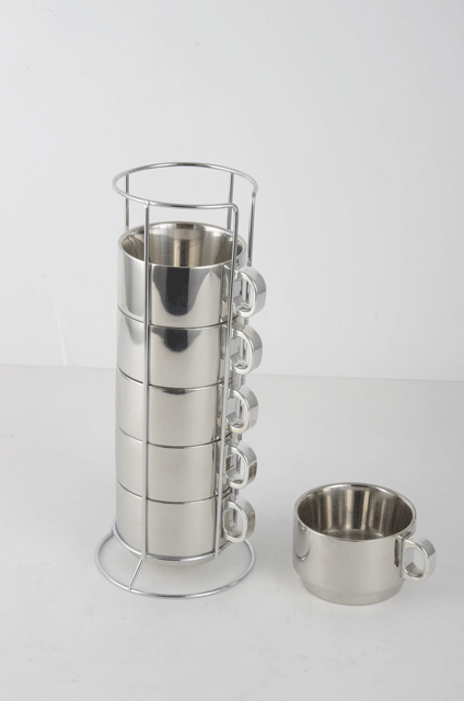 RGS-CK2534-TS 300ml short coffee cup set SS201