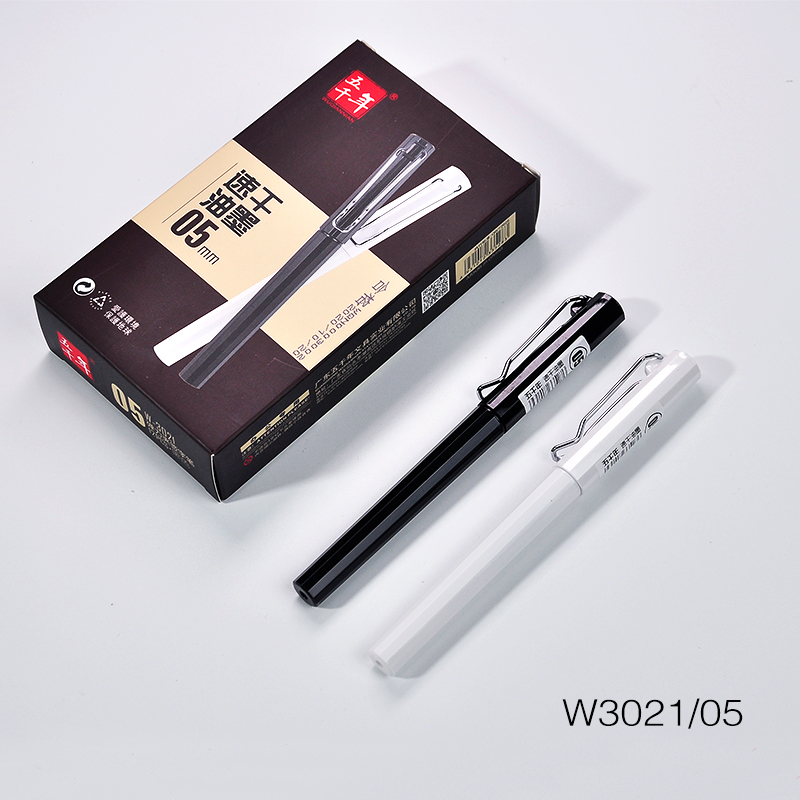 0.5mm Gel ink pen with metal clip