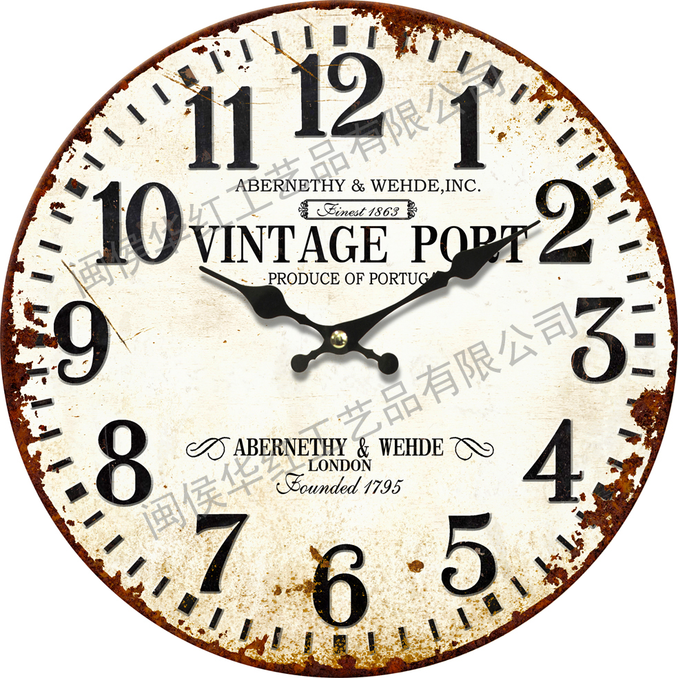 40cm iron plate spherical clock