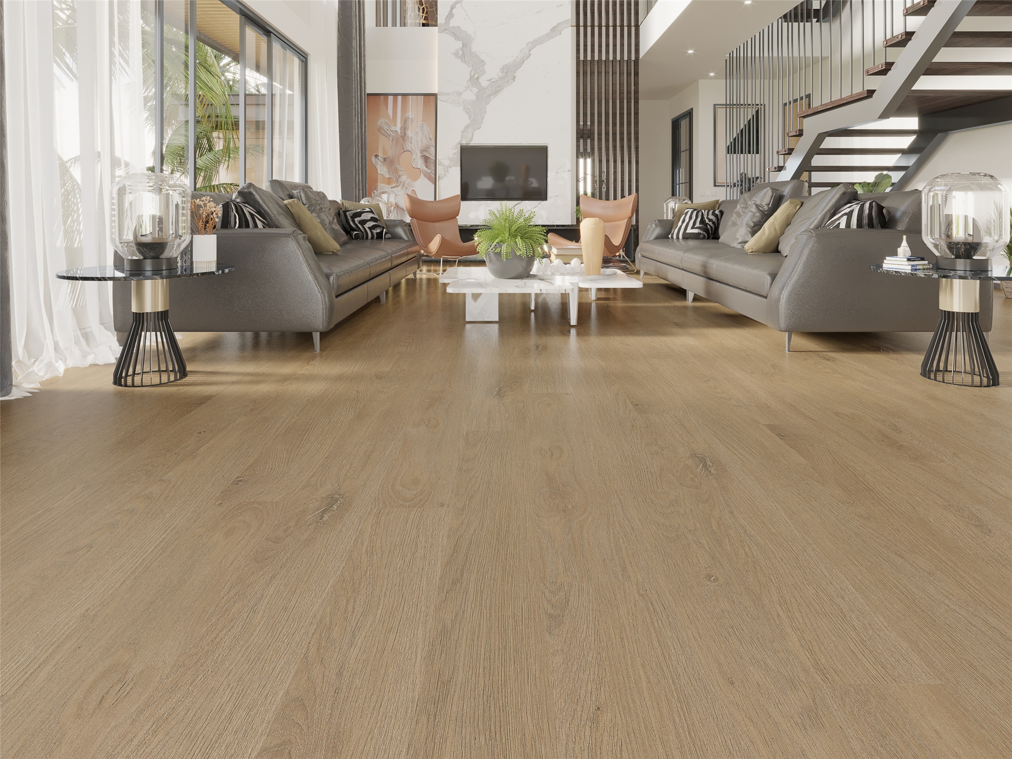 Customised waterproof vinyl flooring spc6.5 mm spc flooring