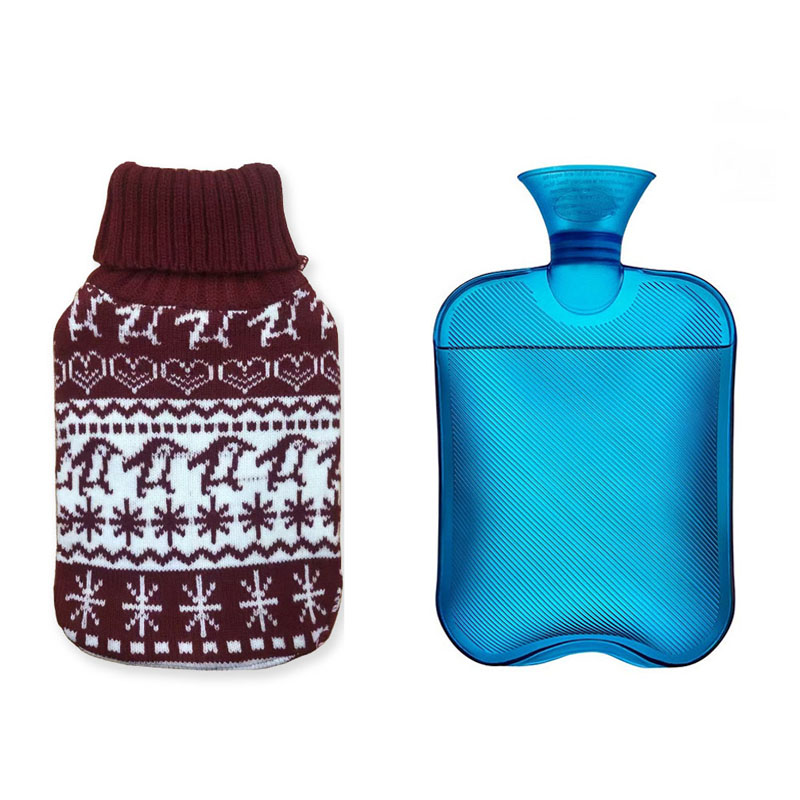 Hot Water Bag Knitted Cover Set for Adults or Kids