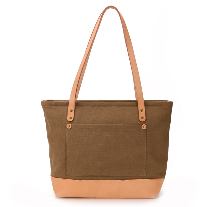 Tote fashion factory classic canvas with high-grade genuine leather handbag&wallet SLG 2022 new design vintage fabric & color business & leisure