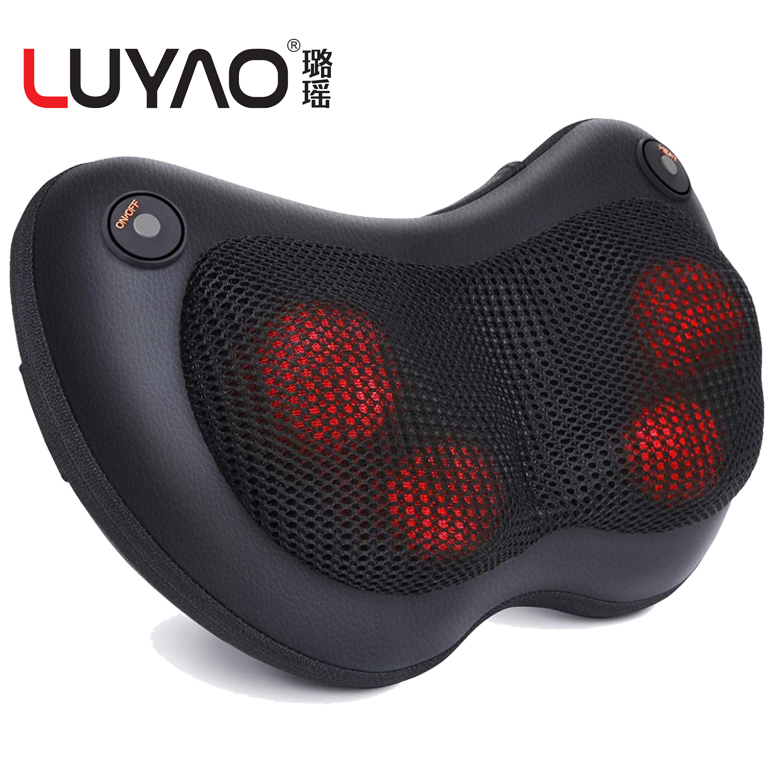 Luyao Factory Supply Multi-Function Electric Massage Pillow For Neck,Back,Shoulder,Waist,Leg Multi-Function Electric Massage Pillow