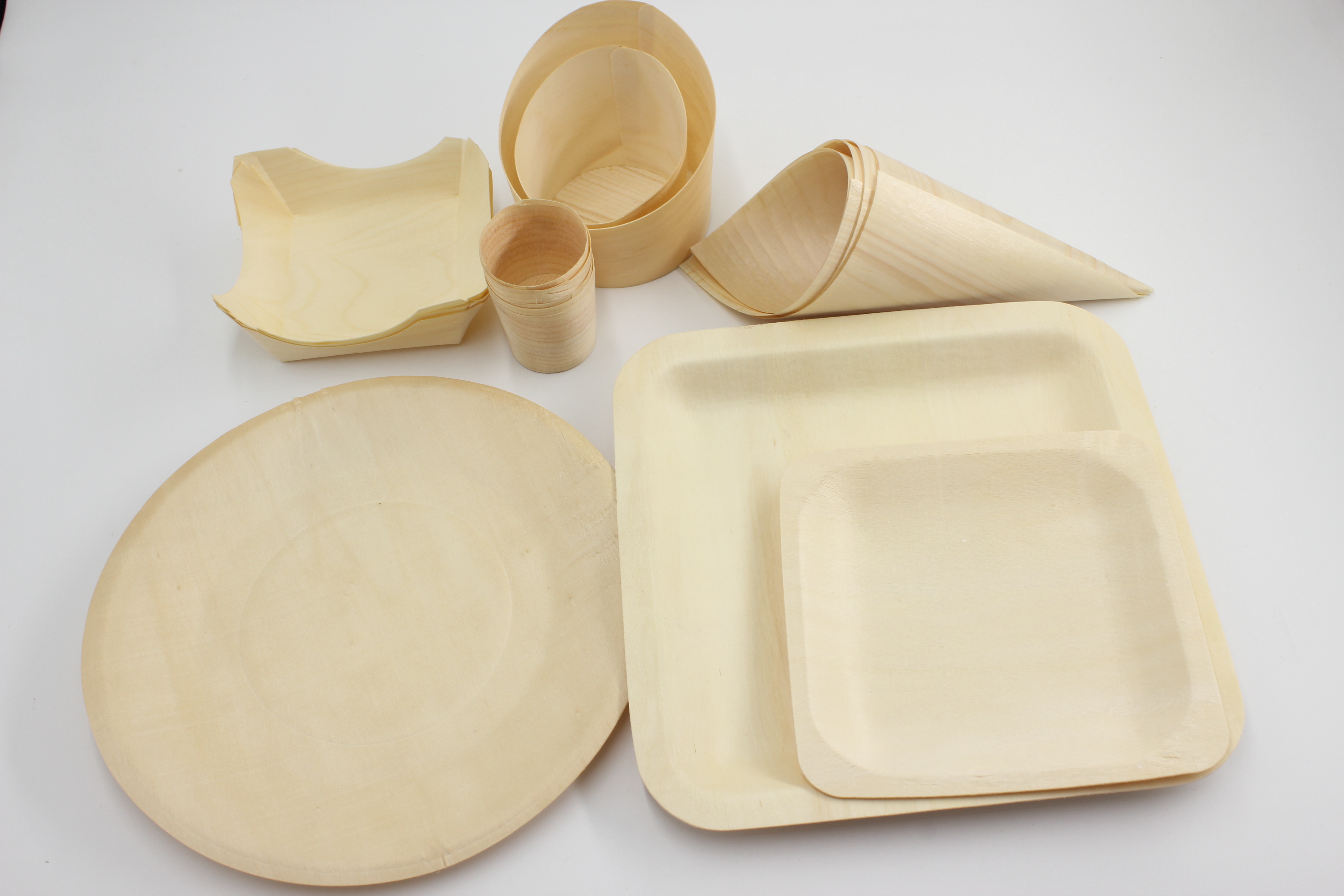 disposable wooden boat wooden cone bamboo leaf boat