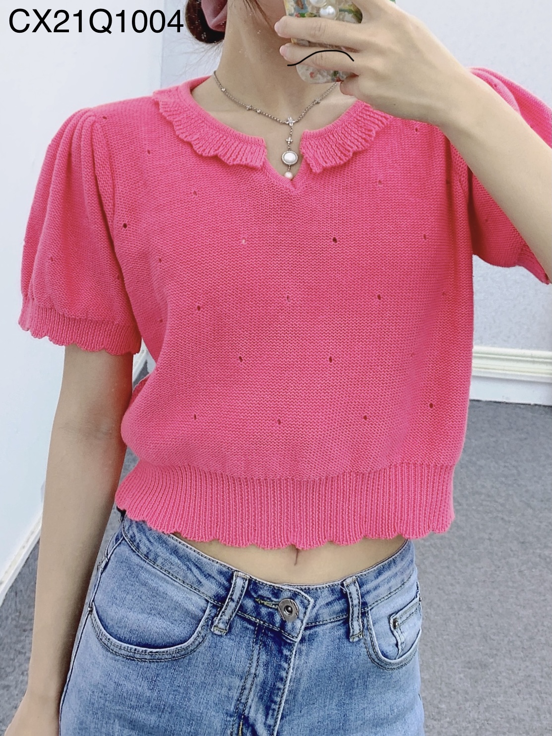 2020 AW New round neck cable women kniwear sweater