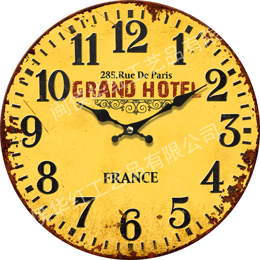40cm iron plate spherical clock