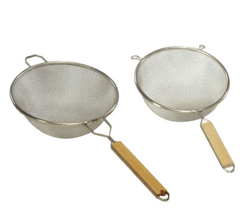 Tin plated mesh strainer
