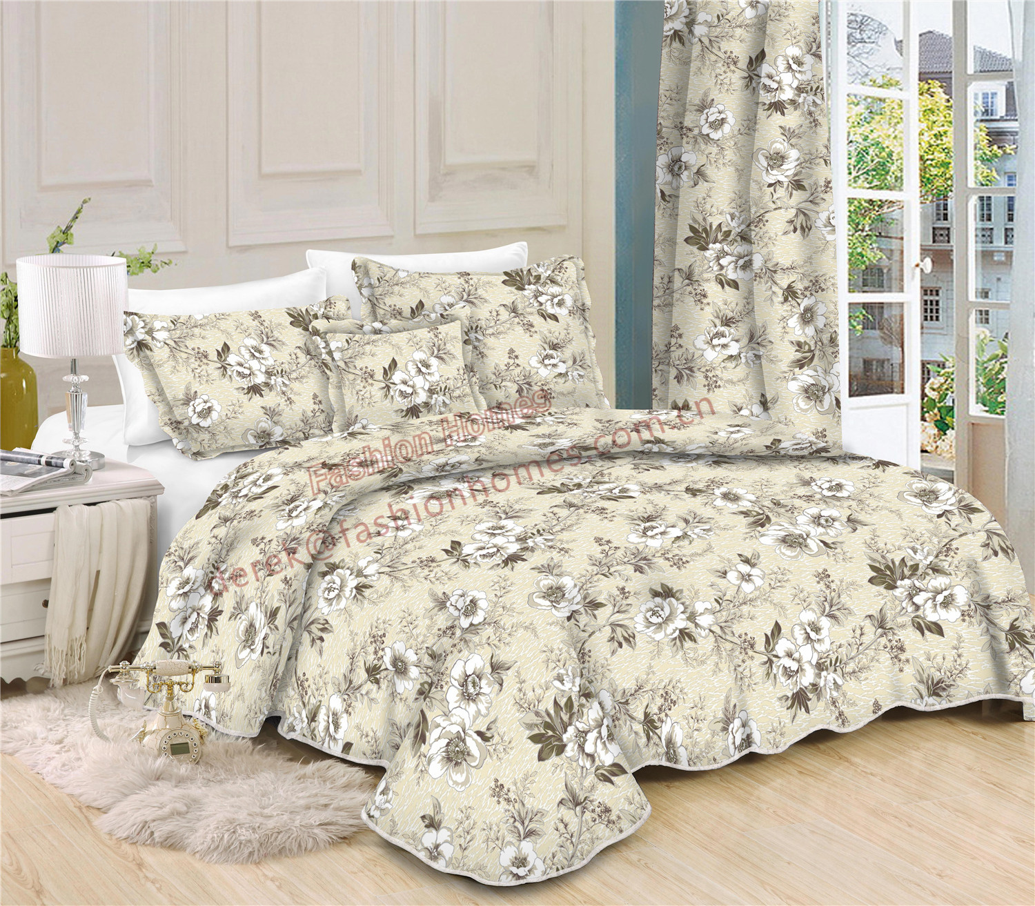 Floral Printed Quilt