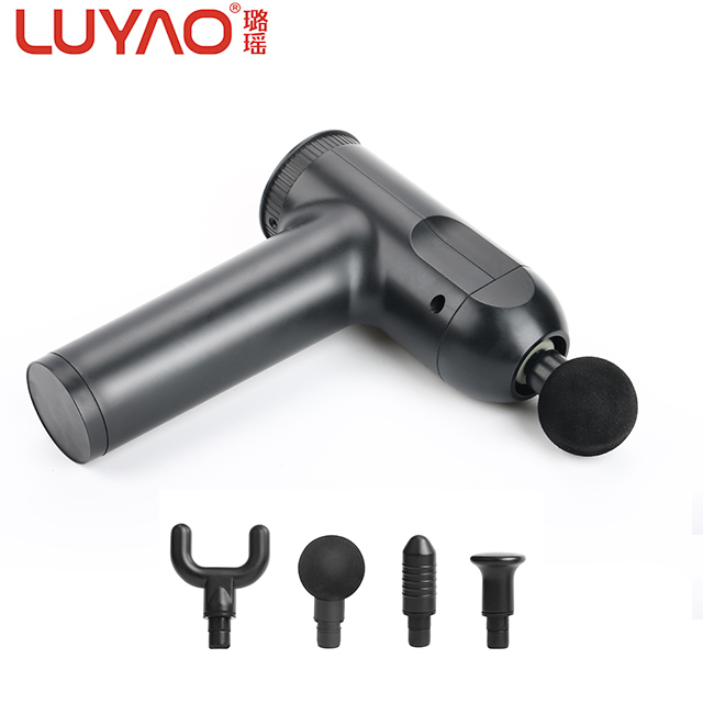 LUYAO electric deep tissue percussion handheld massager massage gun with type C charger