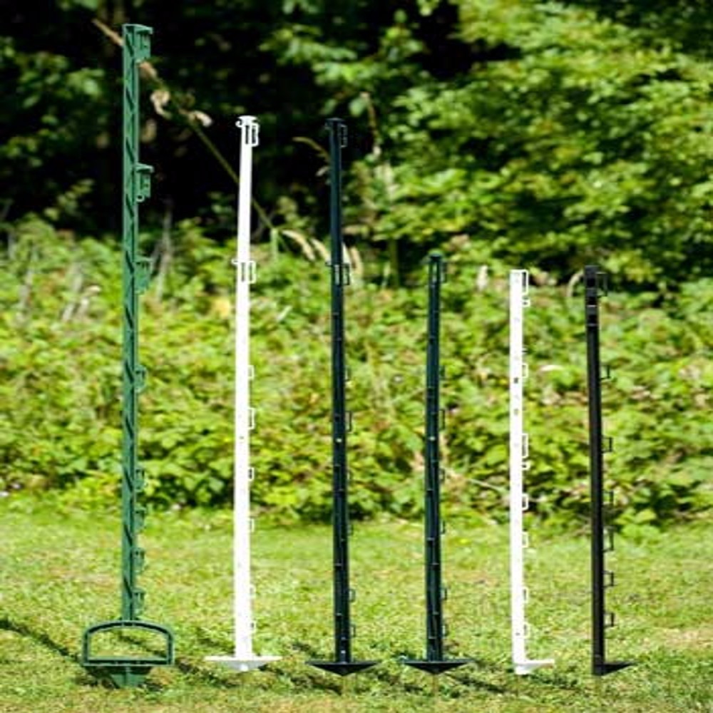 1.22m length white Electric Fence Post /Reinforced Steps-In Poly Post for America