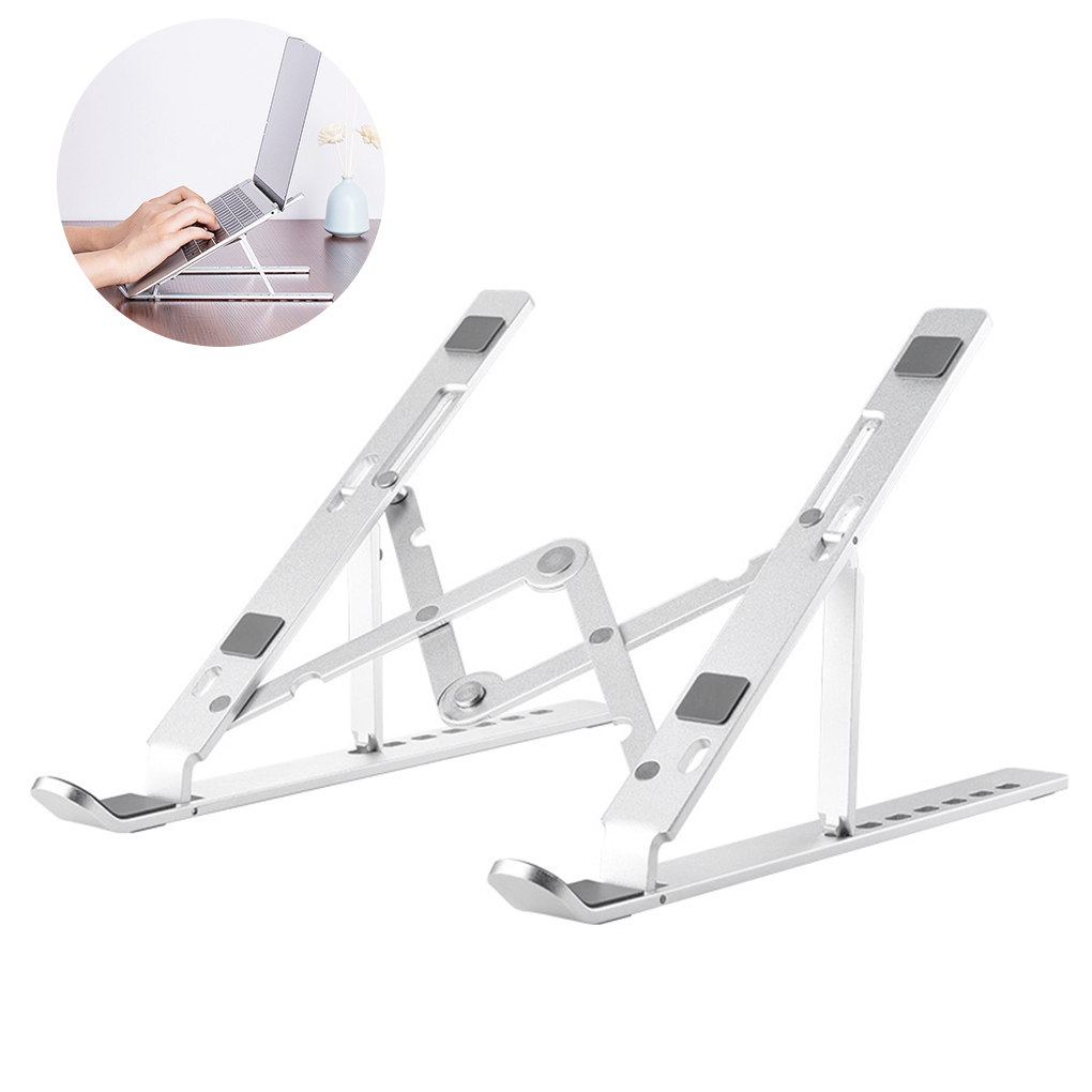 Aluminum Alloy Notebook Bracket Tablet Computer Support Frame Desktop Portable Cooling Folding Notebook Bracket