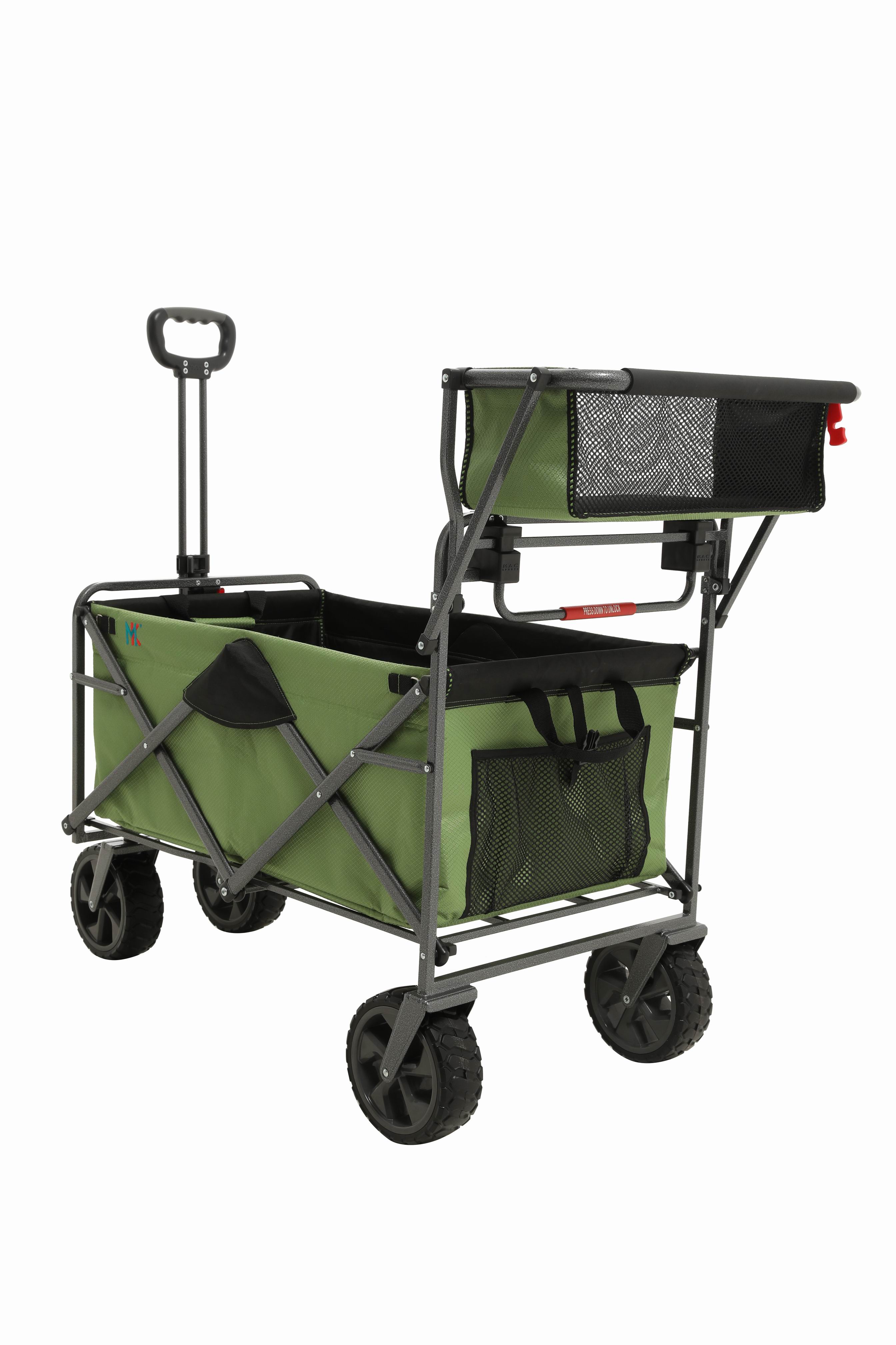 Beach wagon, pull and push wagon