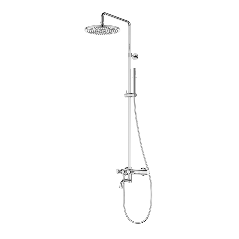 FLOVA Thermostatic bath/shower mixer with GoClick-3 volume control buttons