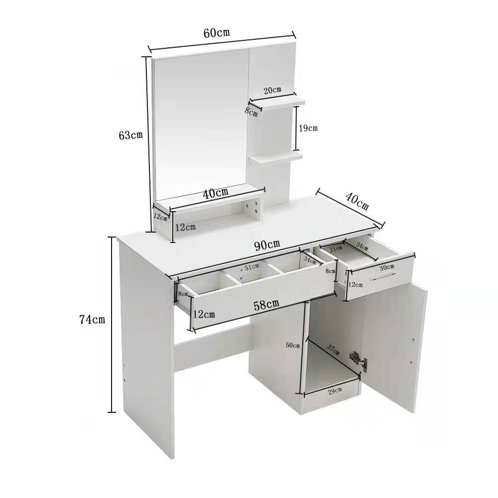 Simple Chinese style light luxury lady makeup desk