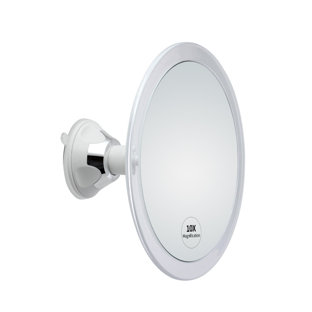 Modern Design Round Shower Mirror with Strong Suction Cup