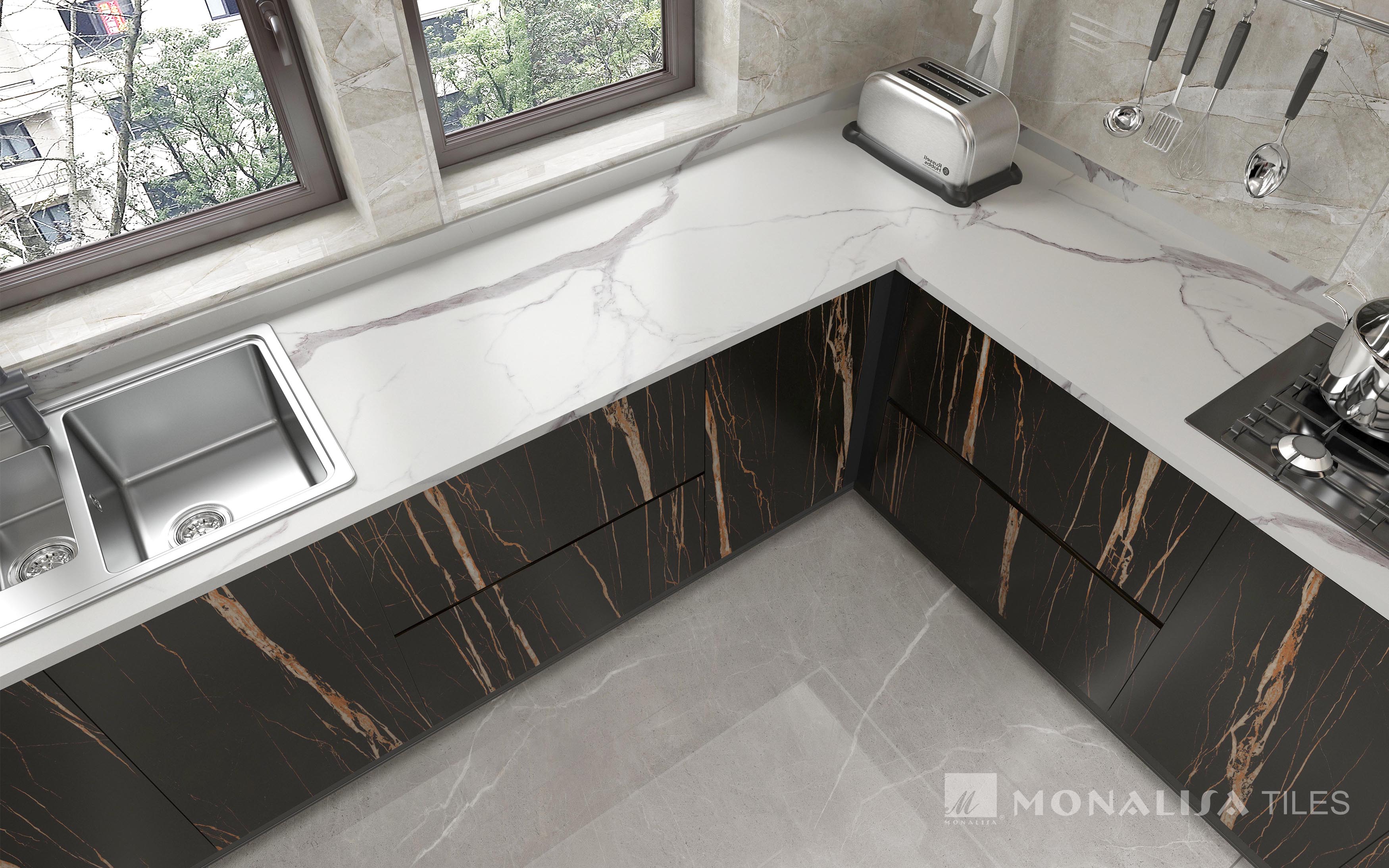 # Sintered Stone/Porcelain Slab/Porcelain Tile/Countertop/Marble Tile/Glazed Tile 76-255DBL13003M