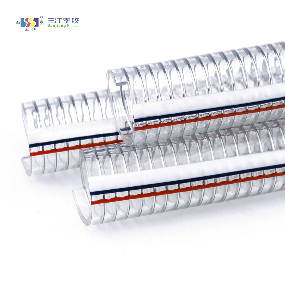PVC Steel Wire Reinforced Water Pump Suction Hose PVC Steel Wire Spiral Spring Hose