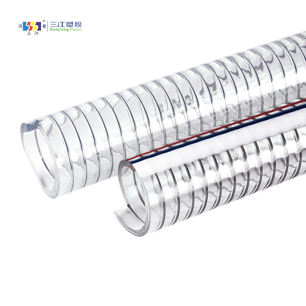 PVC Steel Wire Reinforced Water Pump Suction Hose PVC Steel Wire Spiral Spring Hose